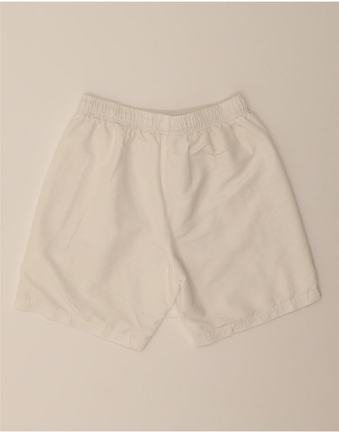 DIADORA Womens High Waist Sport Shorts UK 12 Medium  White Polyester Vintage Diadora and Second-Hand Diadora from Messina Hembry 