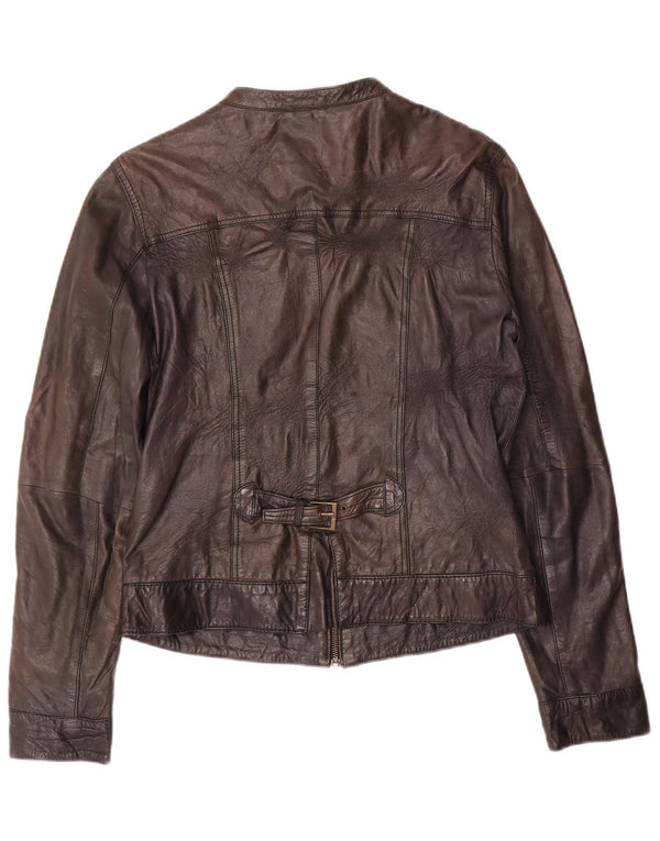 Giacca Pelle Donna Conbipel Crop IT 46 Large Pelle Nera
