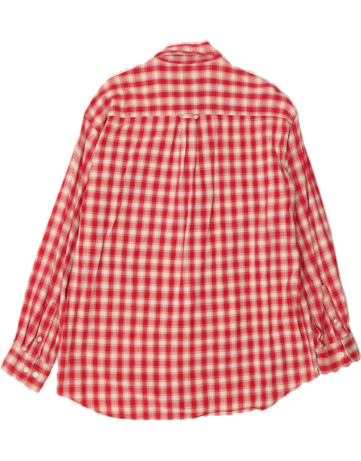 DOCKERS Mens Tall Flannel Shirt Large Red Check Vintage Dockers and Second-Hand Dockers from Messina Hembry 