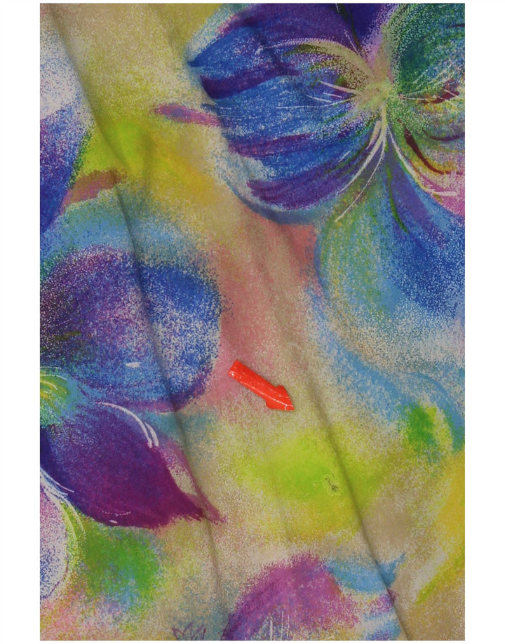 Camicetta vintage da donna Top UK 18 XL floreale multicolore