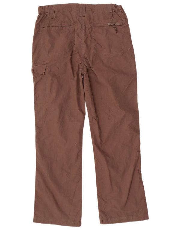 Pantaloni cargo dritti da donna Mountain Warehouse UK 10 Small W30 L29 Marrone