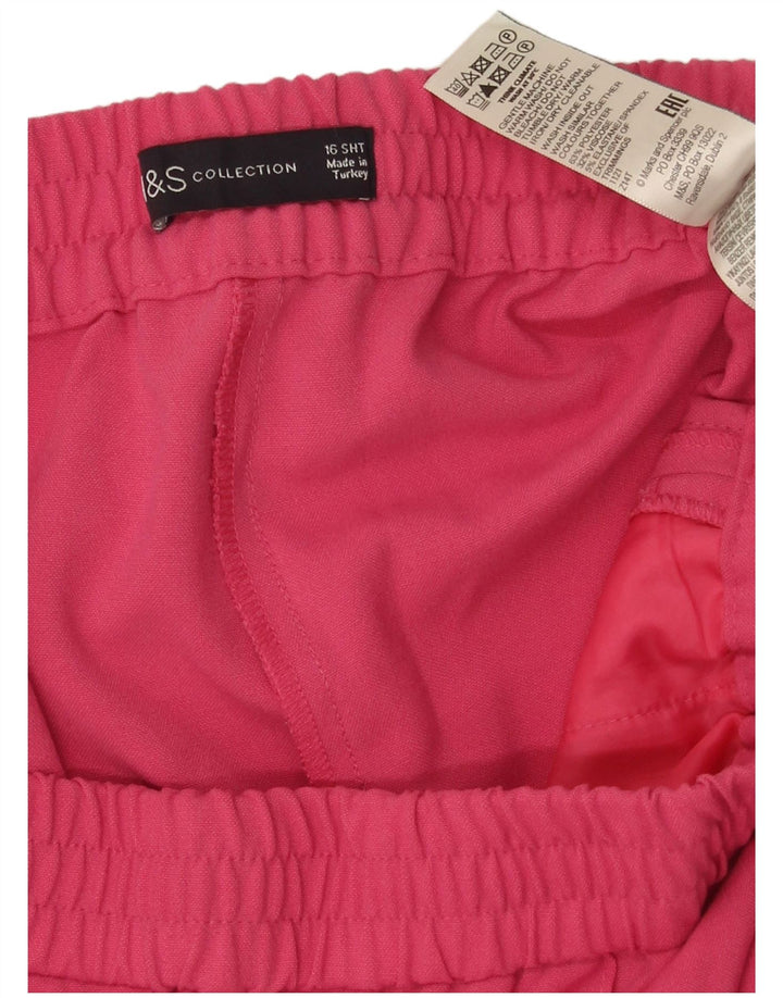 Pantaloni da tuta da donna Marks & Spencer UK 16 Large Pink Colourblock