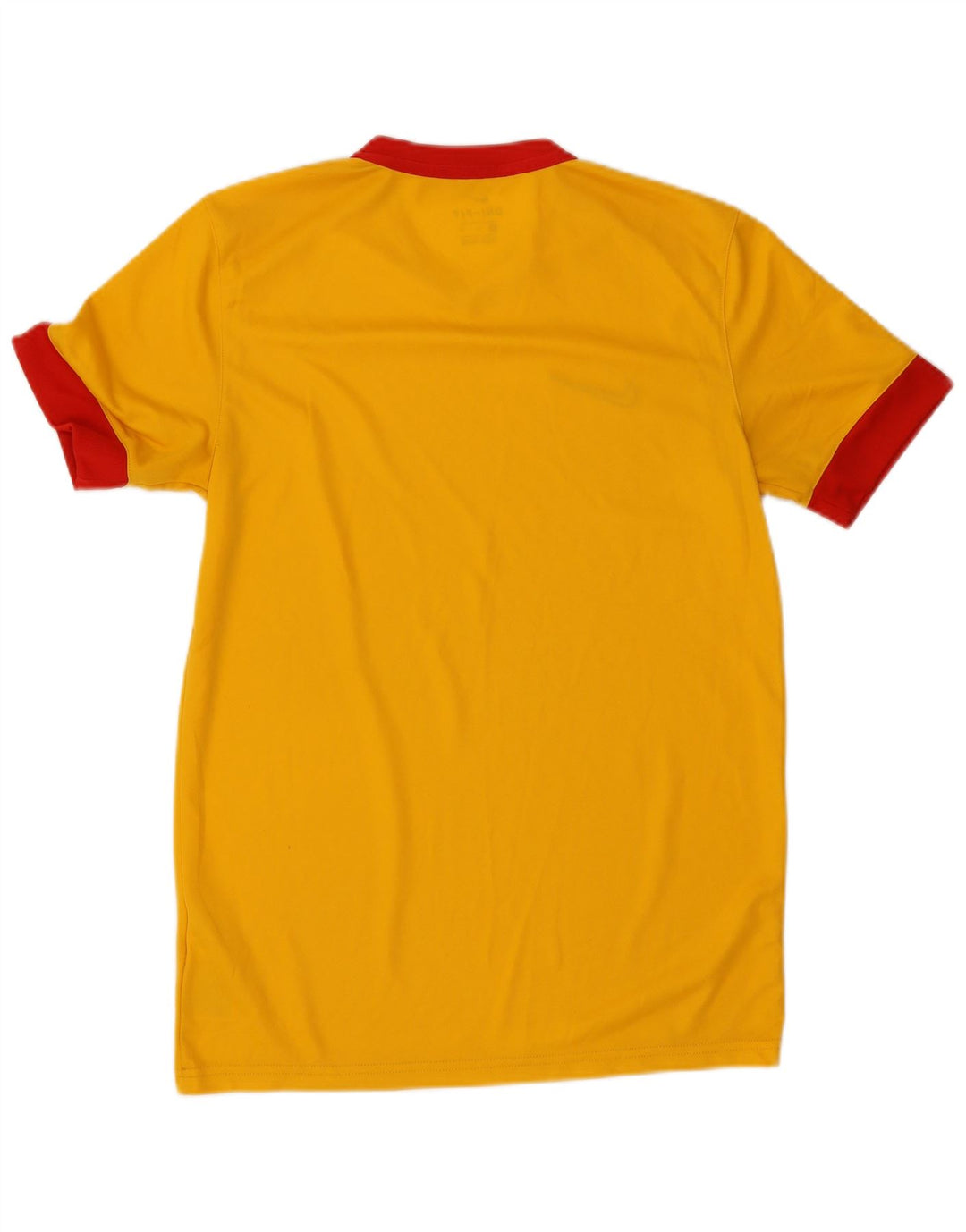 T-shirt Nike da uomo Dri Fit, top in poliestere color block giallo medio