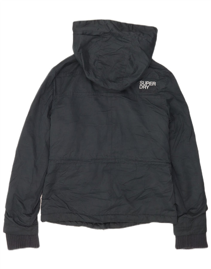 Giacca a vento grafica da donna Superdry UK 10 Small Blu Navy