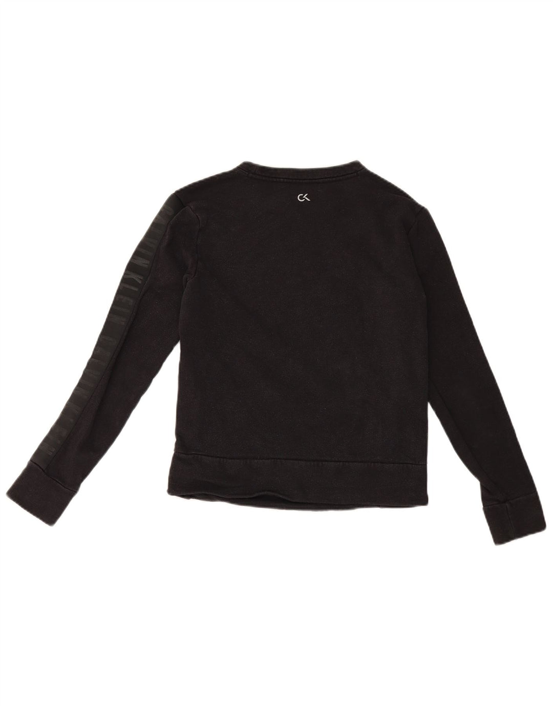 Felpa oversize grafica da donna Calvin Klein Jumper UK 6 XS Nera