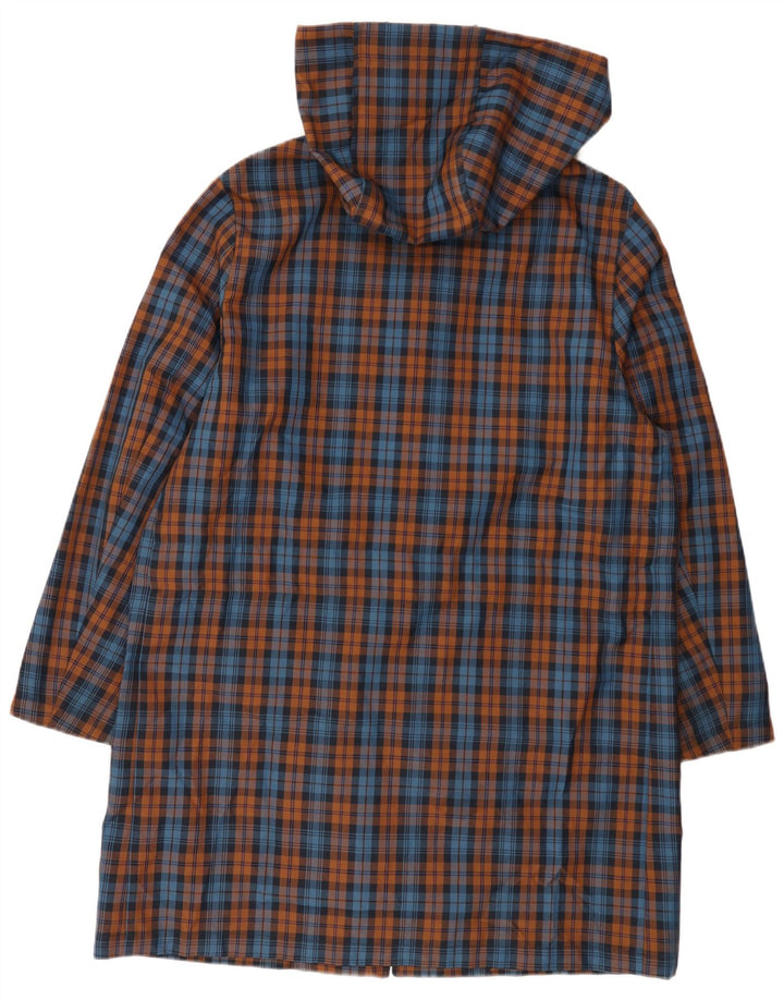 Cappotto con cappuccio da uomo Zara UK 42 XL Poliestere a quadri multicolore