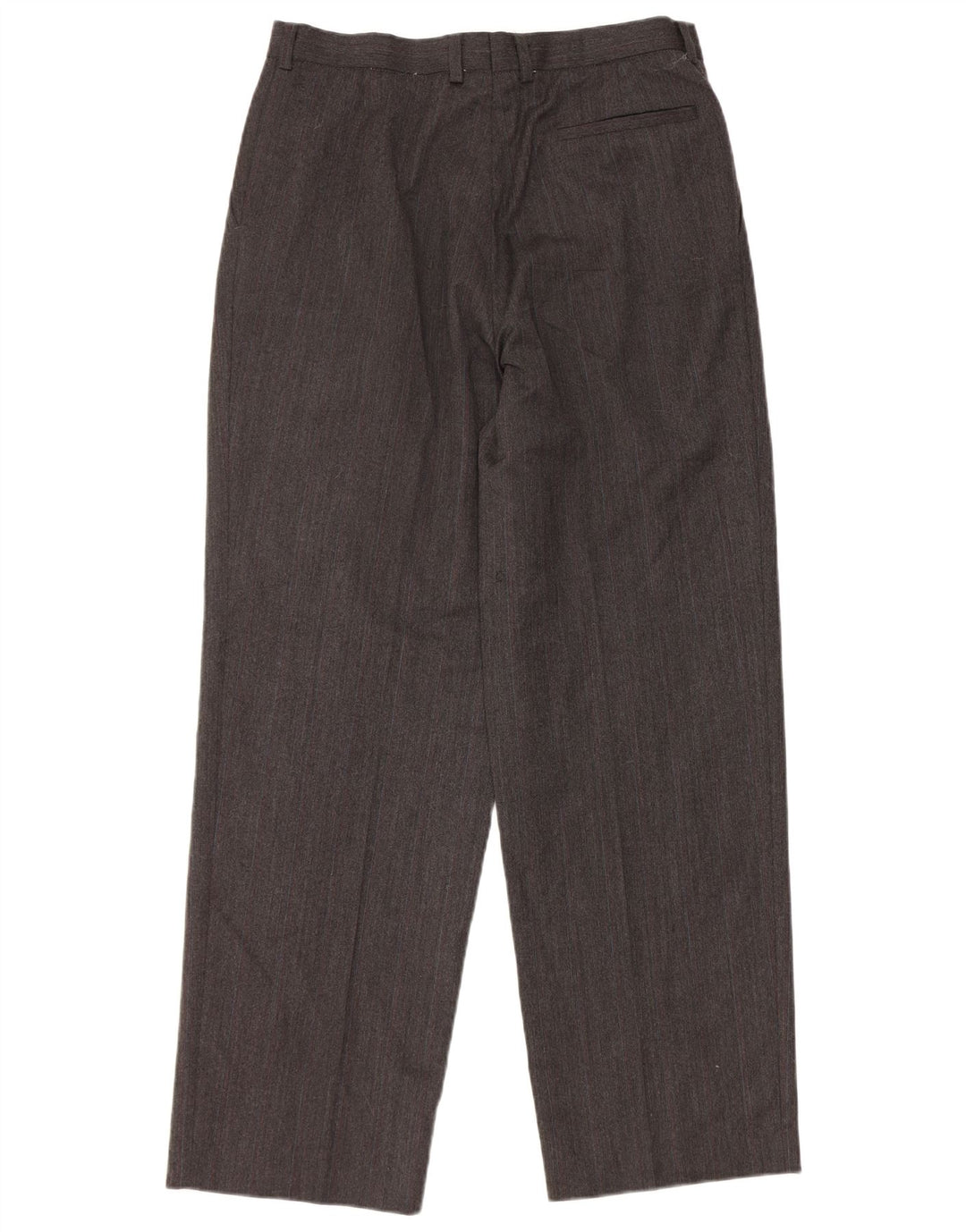 Pantaloni chino dritti da uomo Marks & Spencer W34 L31 lana grigia