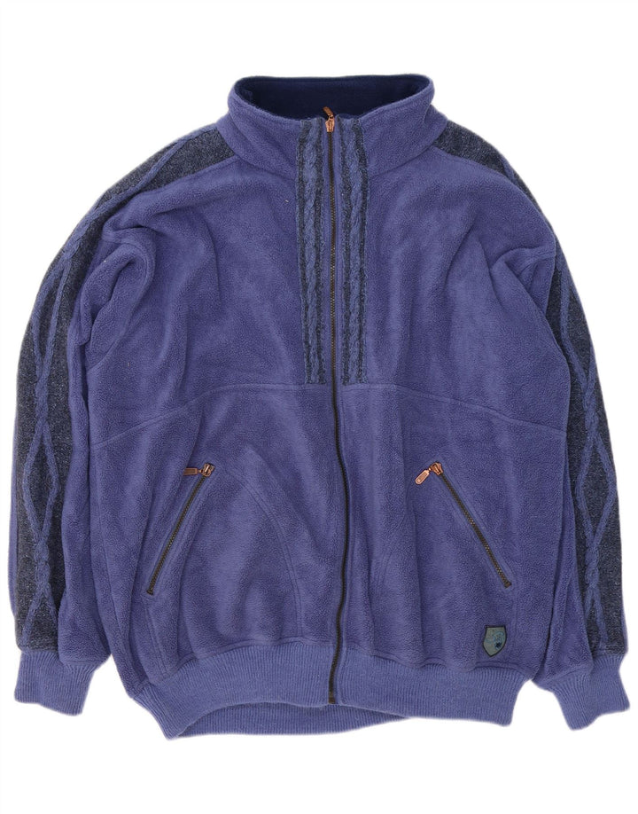 Giacca in pile da uomo Silvy UK 44 2XL Viola