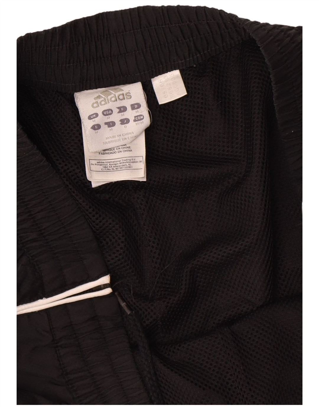 Pantaloni da tuta da uomo Adidas Medium Black Colourblock in poliestere