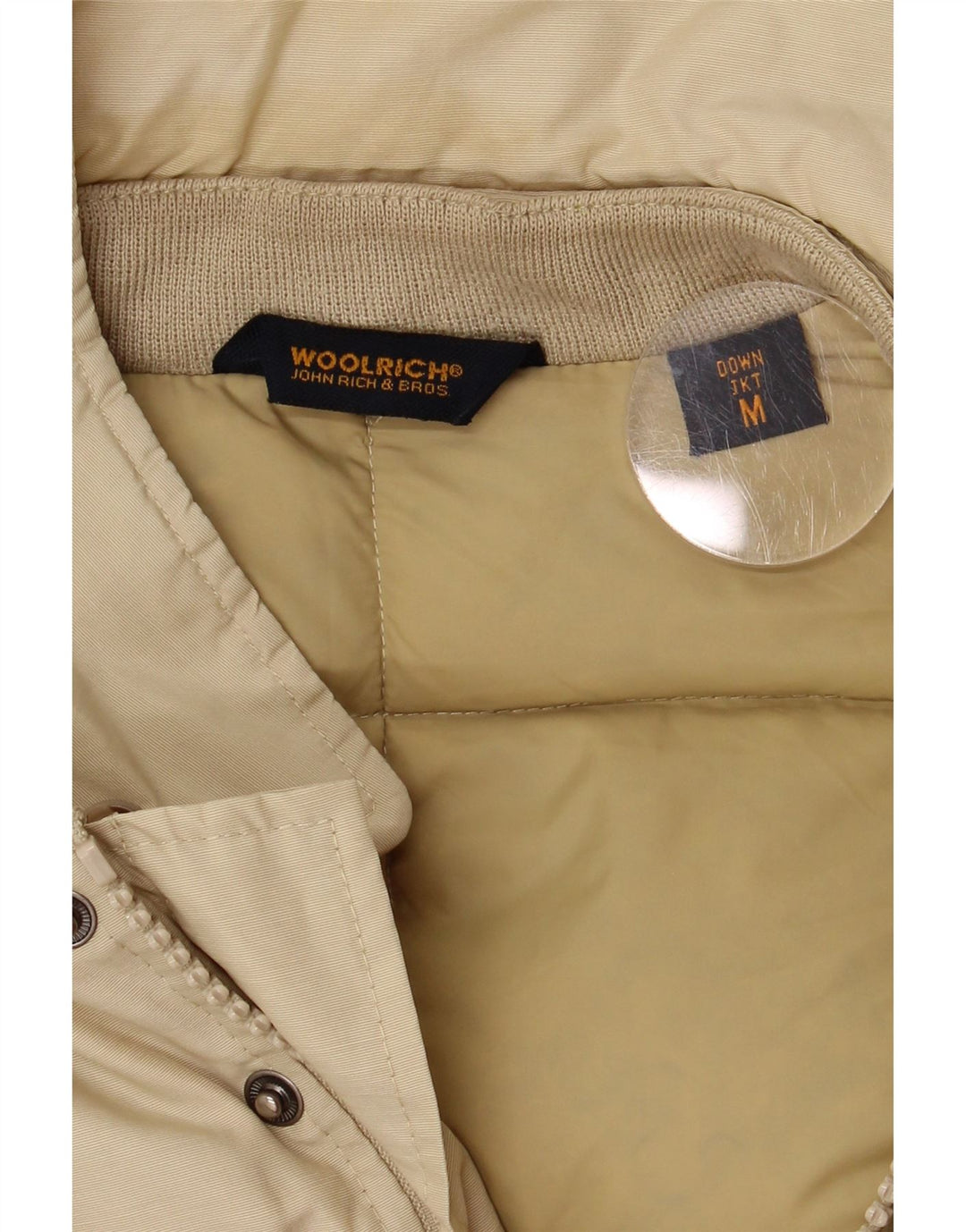 Giacca imbottita da uomo Woolrich UK 38 Elastomero beige medio