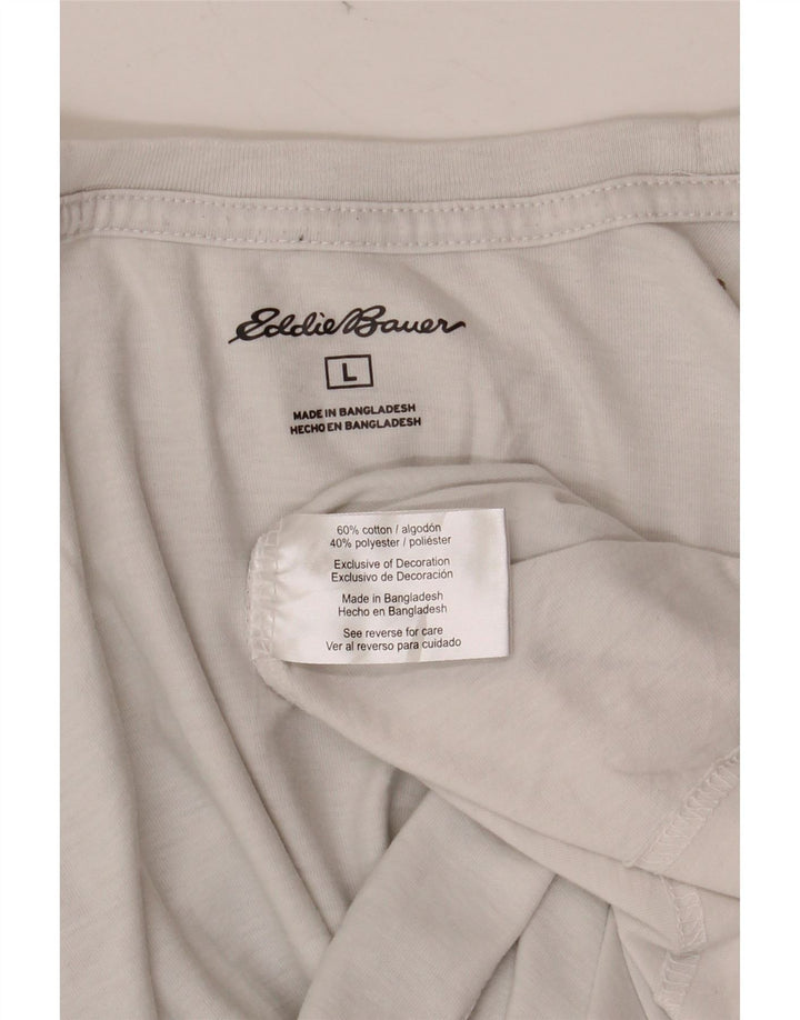 T-shirt da uomo EDDIE BAUER grande in cotone bianco