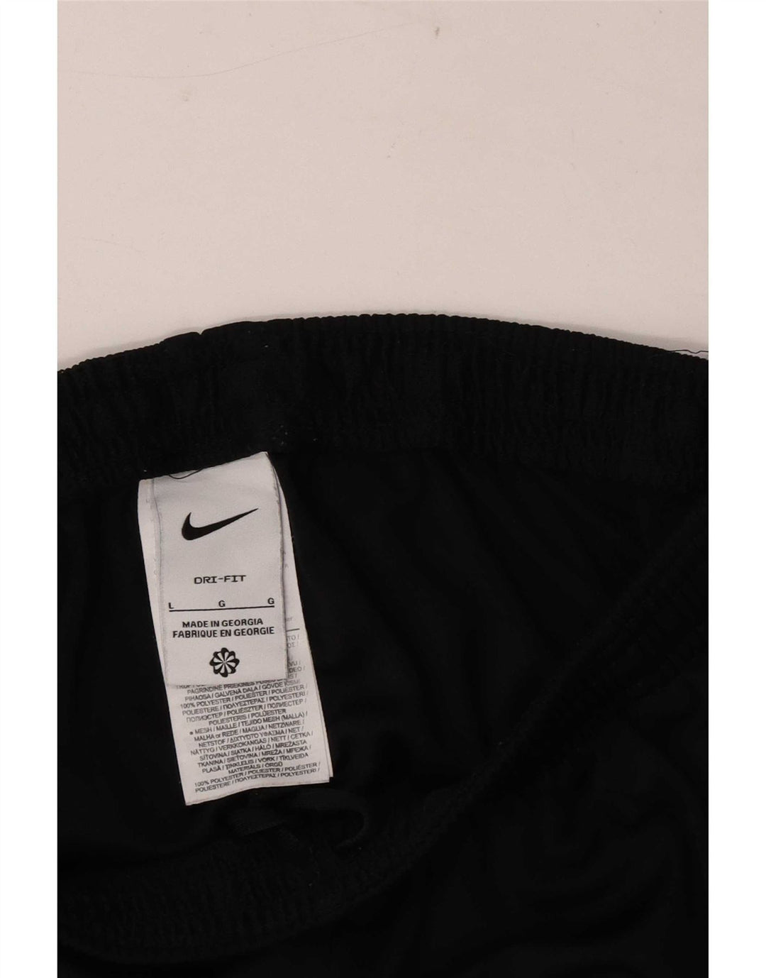 Pantaloni da tuta Nike Dri Fit da uomo, grandi, in poliestere nero