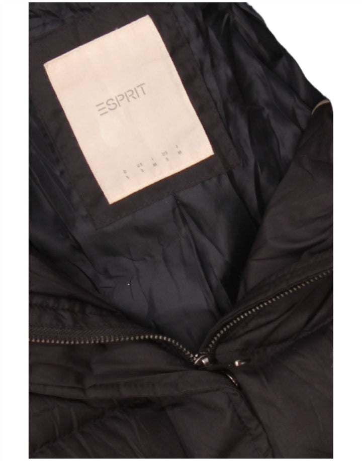 Giacca imbottita con cappuccio da donna ESPRIT UK 10 piccola nera