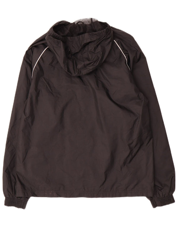 Giacca da ginnastica con cappuccio Adidas da ragazzo 13-14 anni in poliestere nero