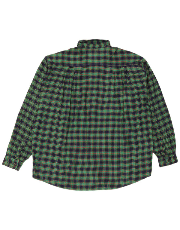 Camicia da uomo in flanella Rifle, acrilico a quadri verde medio