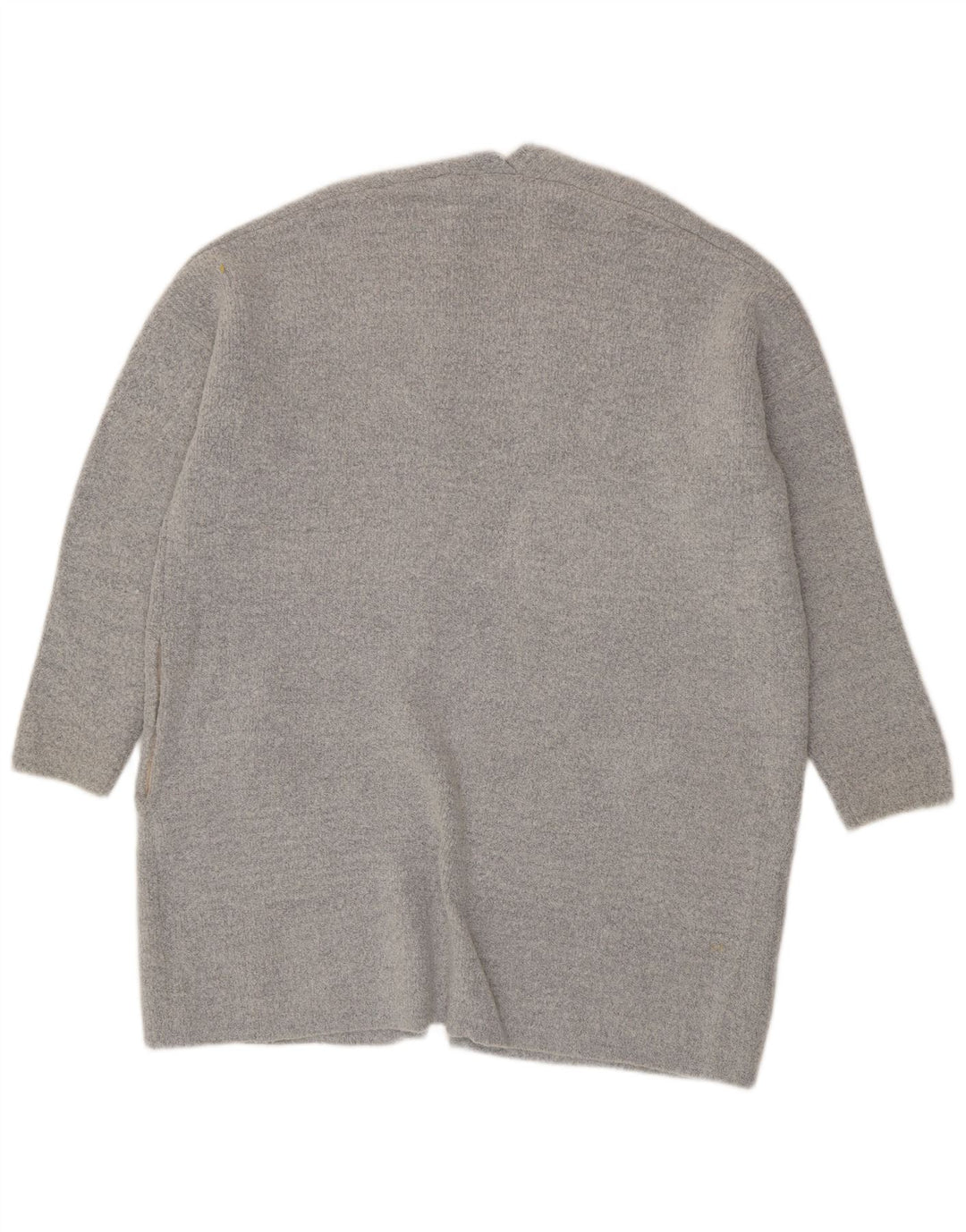 Maglione cardigan aperto oversize da donna Oasis UK 16 grande acrilico grigio