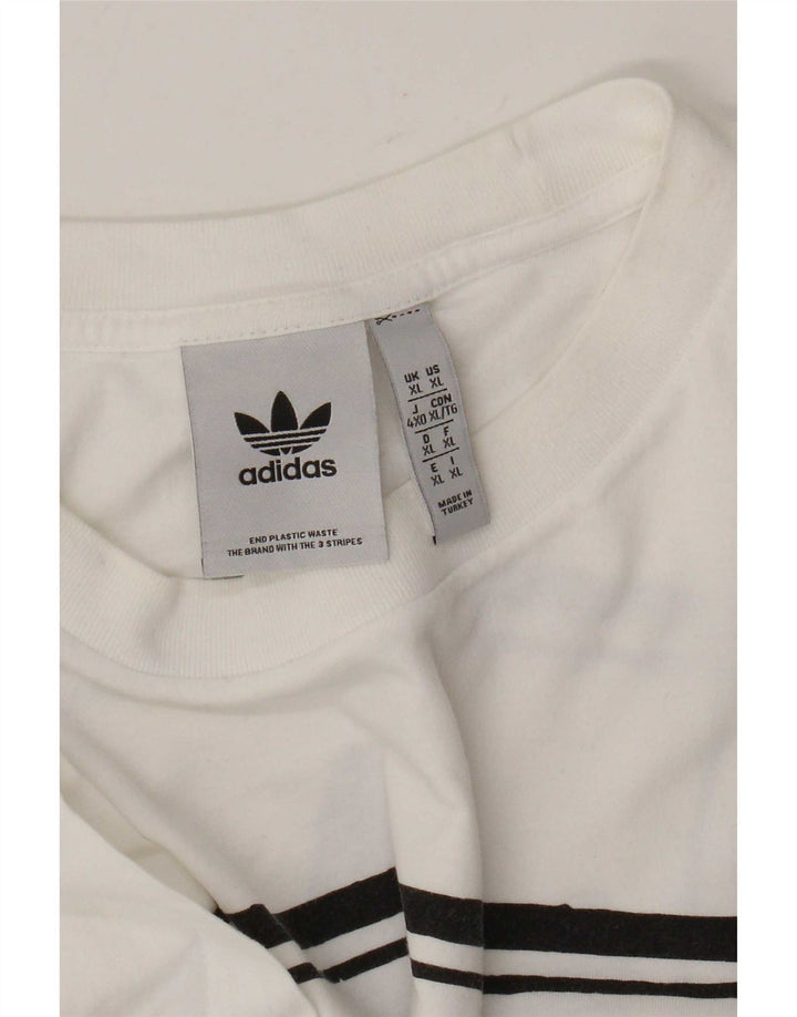 T-shirt grafica da uomo Adidas Top XL bianca