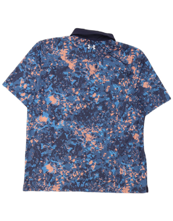 Polo da uomo Under Armour grande blu navy tie dye