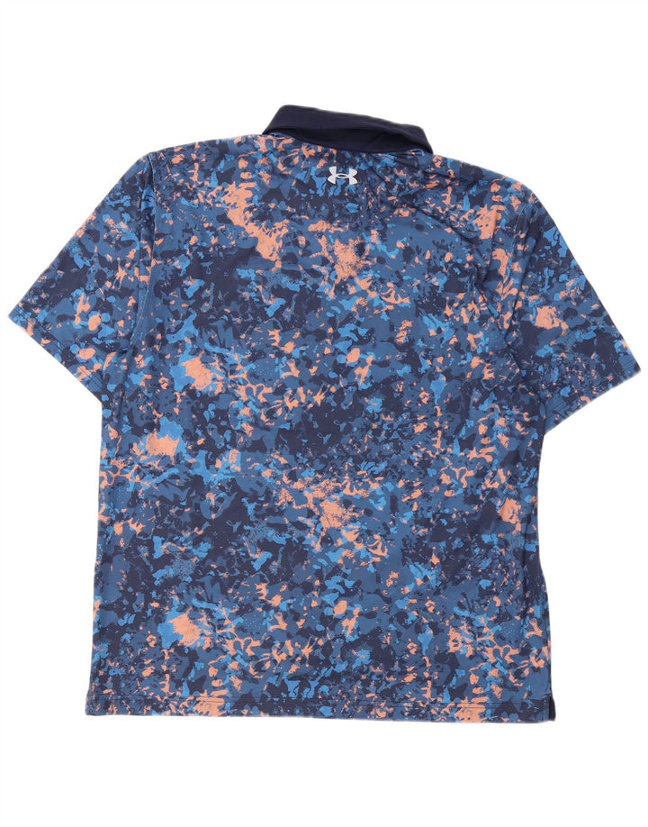 Polo da uomo Under Armour grande blu navy tie dye