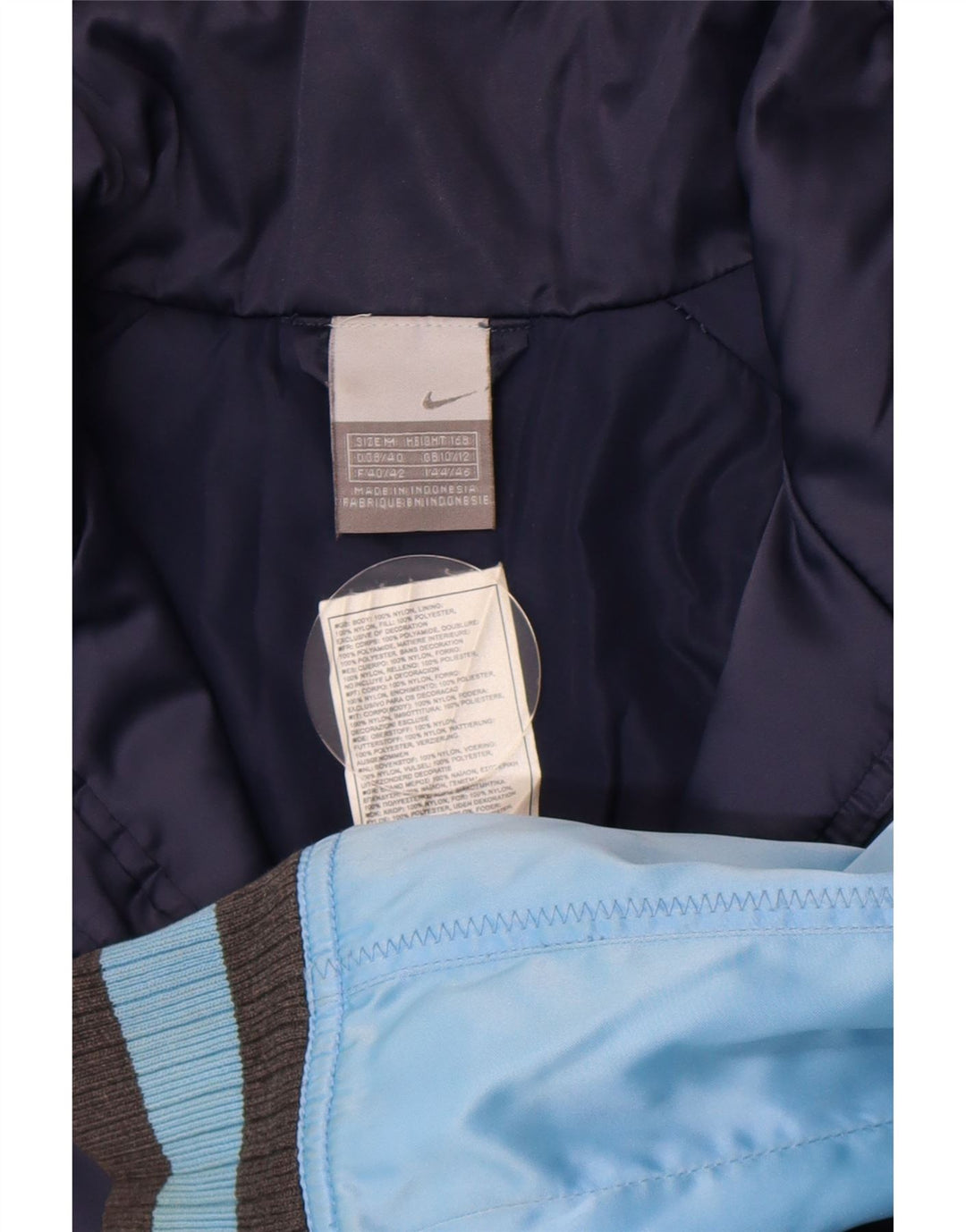 Giacca bomber da donna Nike UK 10/12 Medium Navy Blue Colourblock Sports