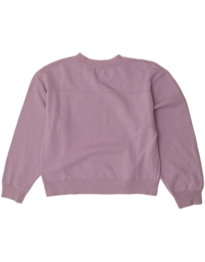 Felpa corta da donna Zara UK 16 grande poliestere viola