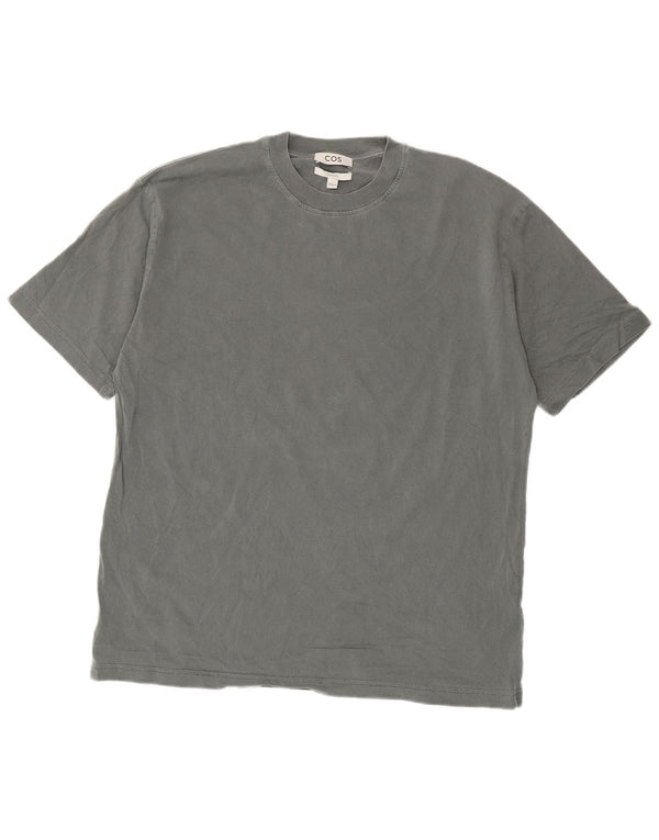 T-shirt oversize da uomo Cos Top in cotone grigio medio