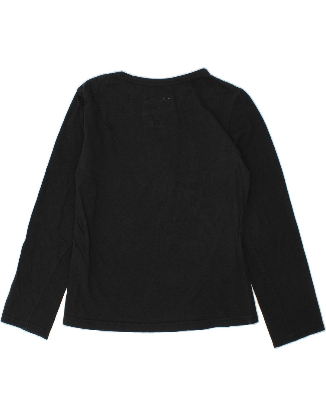 LEVI'S Girls Graphic Top Long Sleeve 7-8 Years Black Cotton Vintage Levi's and Second-Hand Levi's from Messina Hembry 
