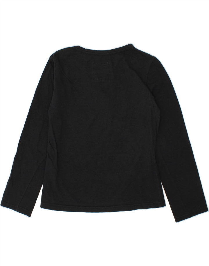 LEVI'S Girls Graphic Top Long Sleeve 7-8 Years Black Cotton Vintage Levi's and Second-Hand Levi's from Messina Hembry 