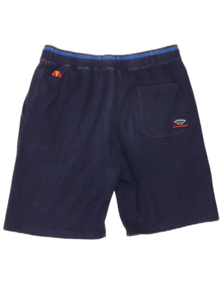Pantaloncini sportivi grafici da uomo Ellesse cotone medio blu navy