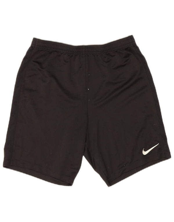 Pantaloncini sportivi Nike Dri Fit da uomo, grandi, in poliestere nero
