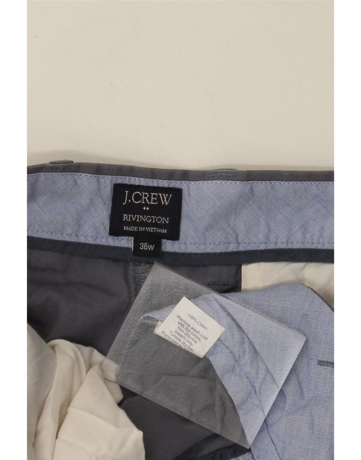 J. CREW Pantaloncini chino Rivington da uomo W36 grandi cotone grigio