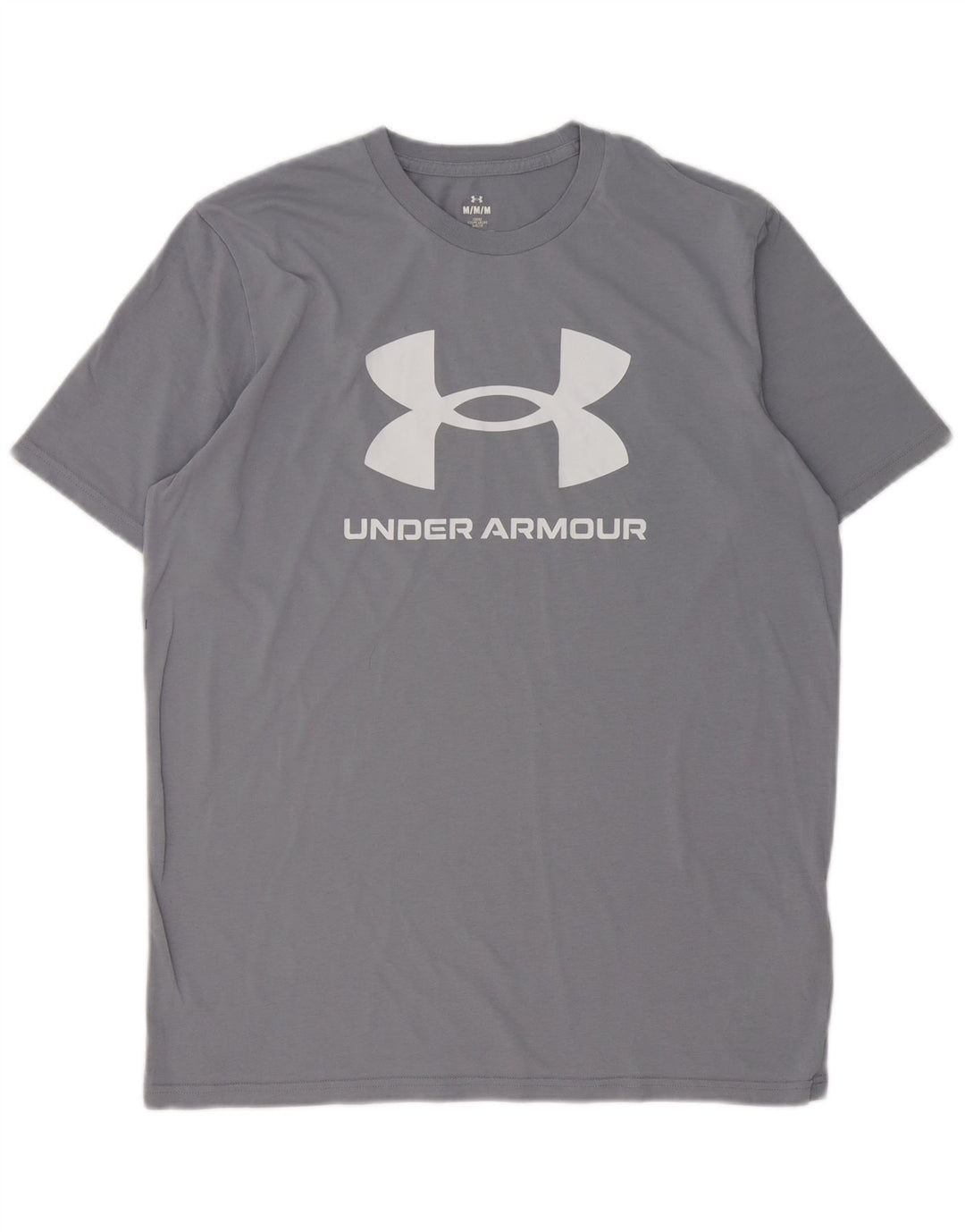 T-shirt grafica da uomo vestibilità ampia Under Armour in cotone grigio medio