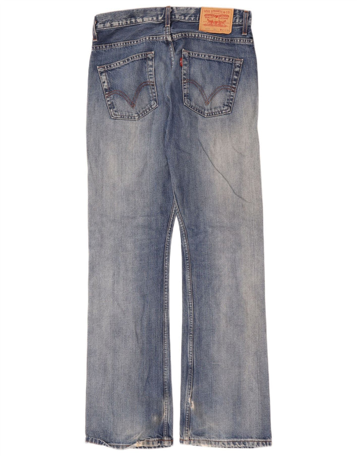 Levi's Uomo 507 Jeans Bootcut Slim W31 L34 Cotone Blu