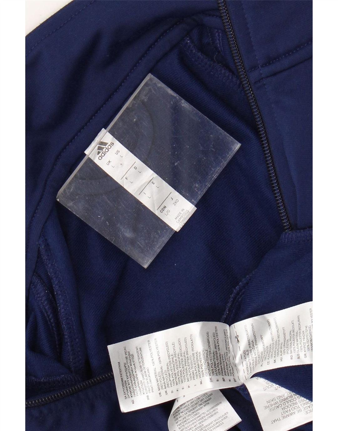 Giacca da tuta da uomo ADIDAS grande blu navy