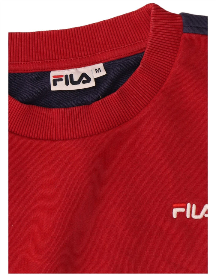 Fila Felpa da uomo Maglione in cotone color block medio blu navy