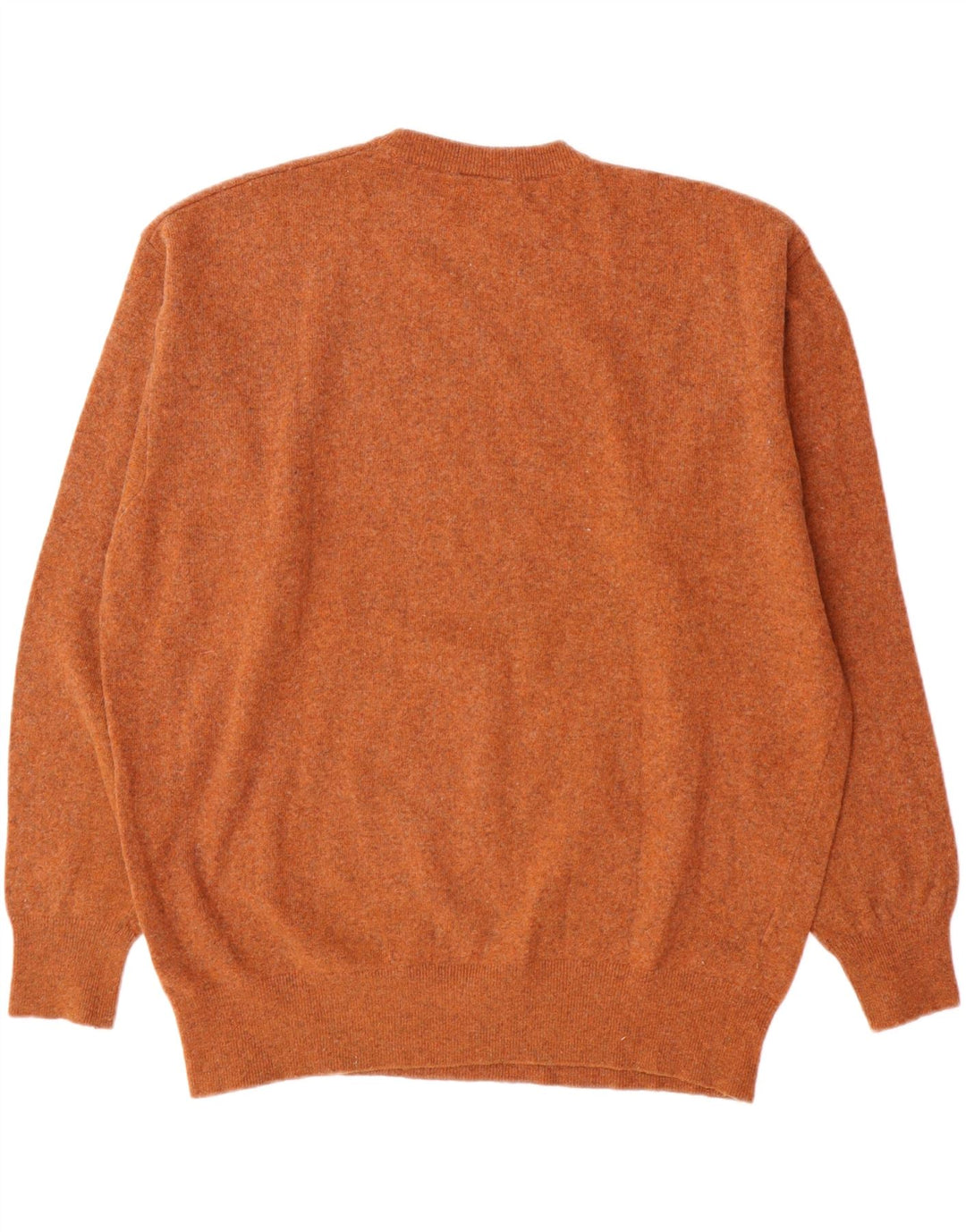 Maglione maglione girocollo da uomo Lacoste taglia 6 XL lana d'agnello marrone