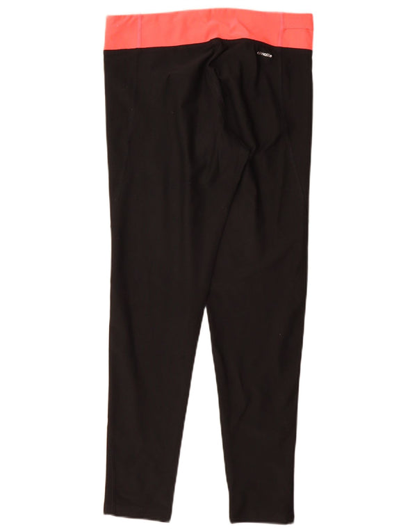 Leggings ADIDAS Climalite da donna UK 8/10 Small Black Colourblock