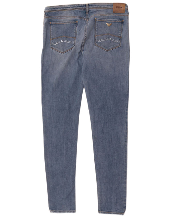 Jeans skinny da donna Armani W33 L31 cotone blu