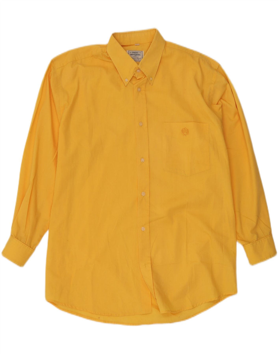 Camicia da uomo EMERY BROHERS Poliestere giallo medio
