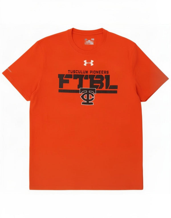 Under Armour T-shirt grafica da uomo Tusculum Pioneers FTBL Top Large Arancione