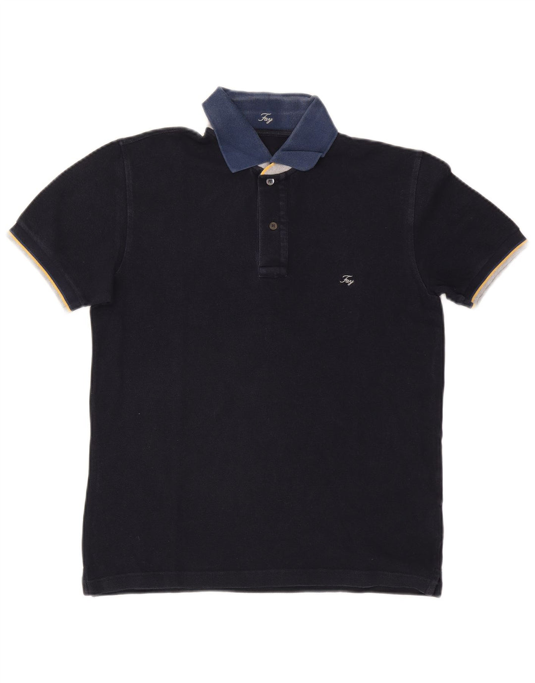 Polo Rugby Uomo Fay Media Cotone Blu Navy