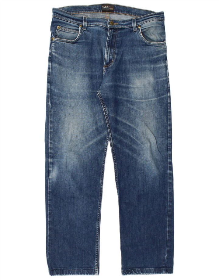 Jeans dritti da uomo Lee Brooklyn W33 L29 cotone blu