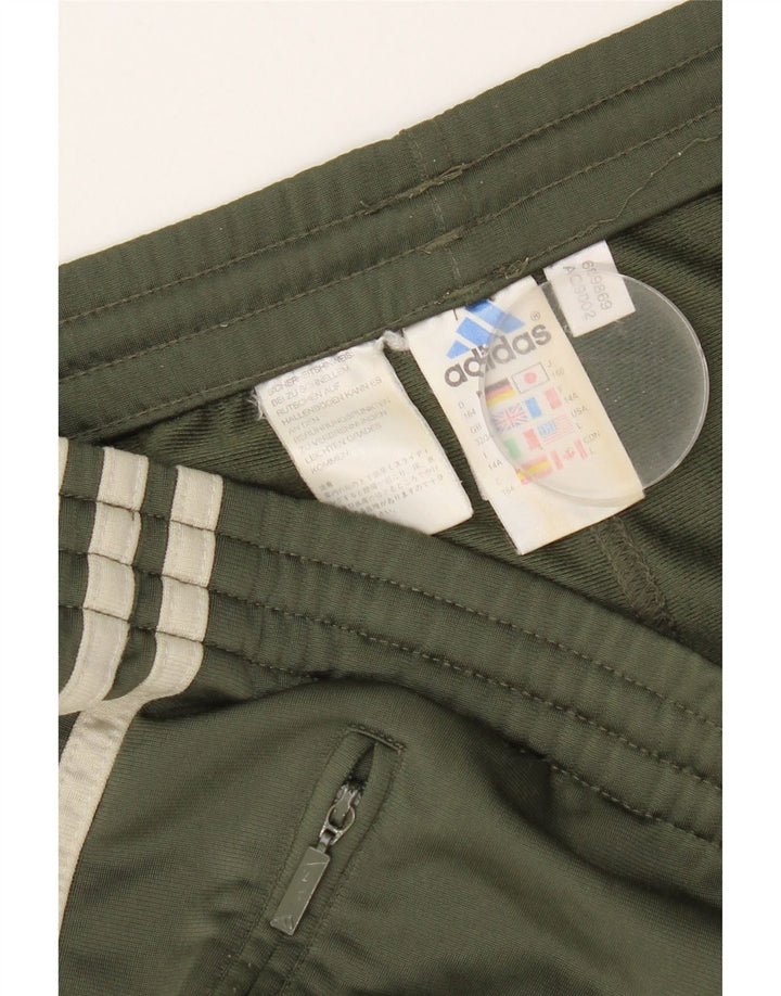 Pantaloni della tuta da ragazzo Adidas 13-14 anni in poliestere kaki
