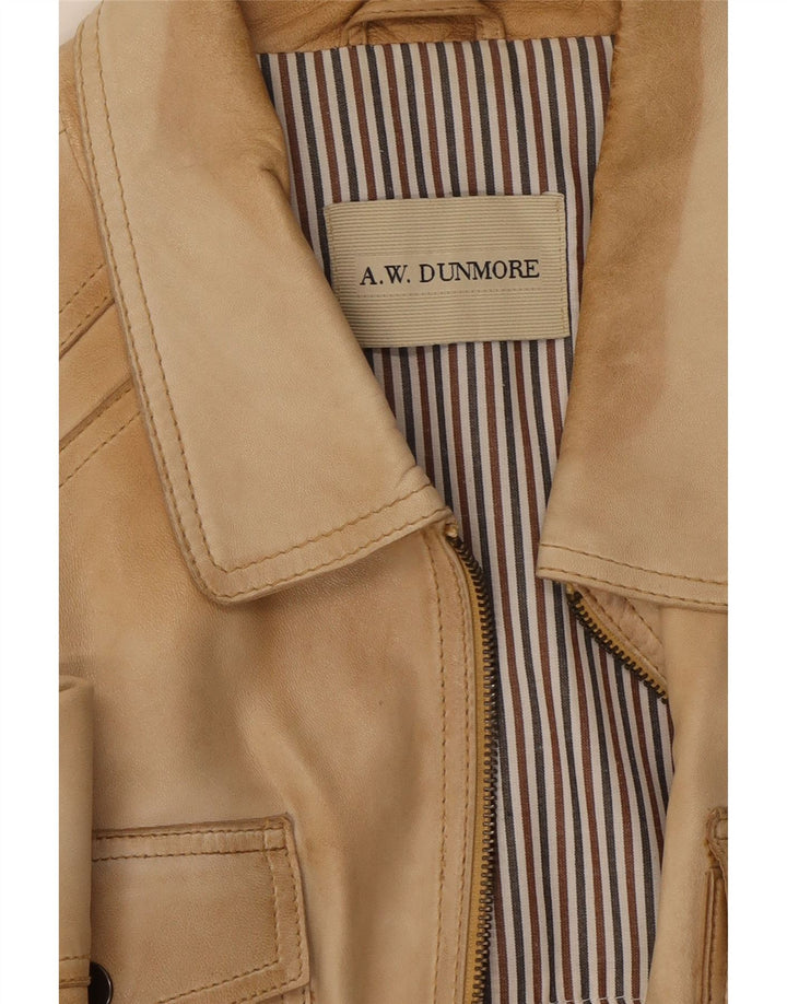 Giacca in pelle da uomo AWDunmore UK 40 Large Beige