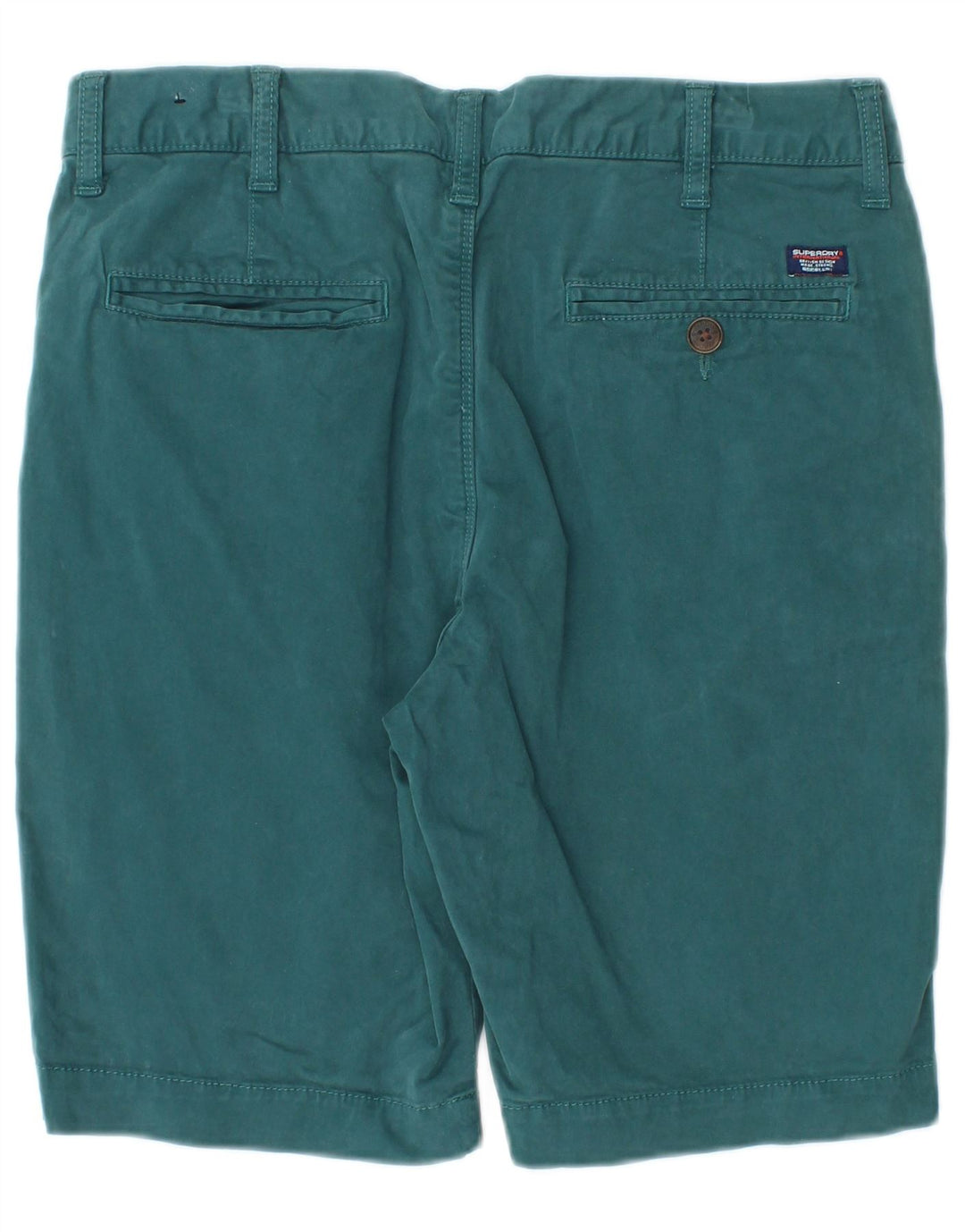 Pantaloncini chino da uomo Superdry W30 cotone blu medio