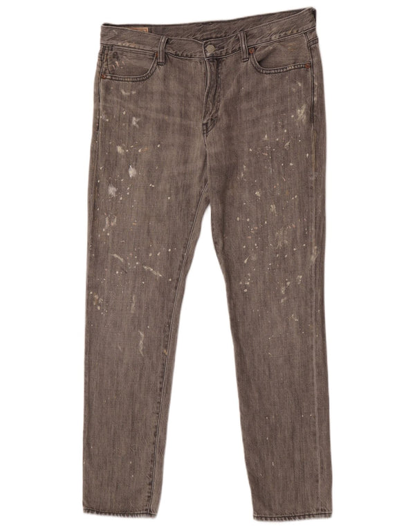 Jeans slim da donna Polo Ralph Lauren W29 L30 cotone grigio