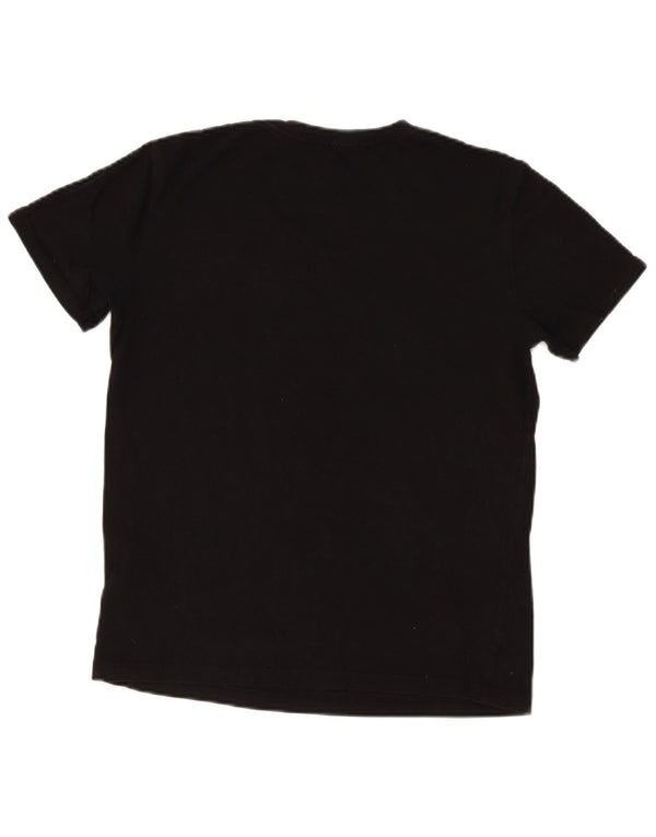 Maglietta grafica da donna Calvin Klein Jeans Top UK 12 cotone nero medio