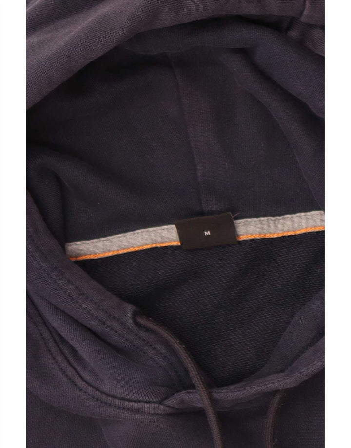 Felpa con cappuccio da uomo Hugo Boss media blu navy