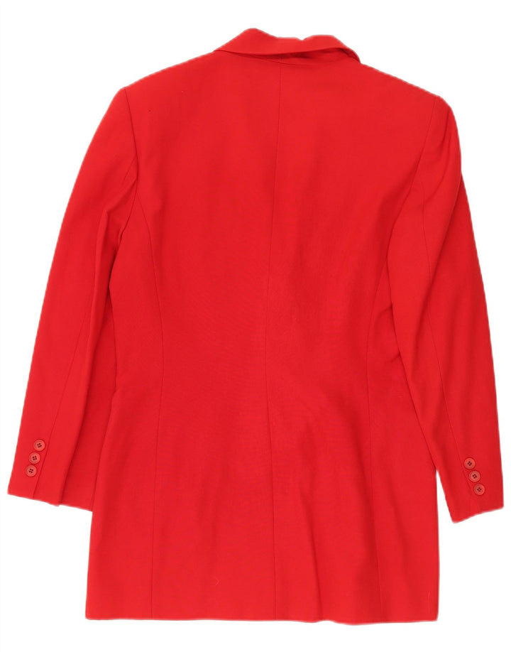 Giacca blazer a 3 bottoni lunga da donna SUPERIOR IT 42 Acetato rosso medio