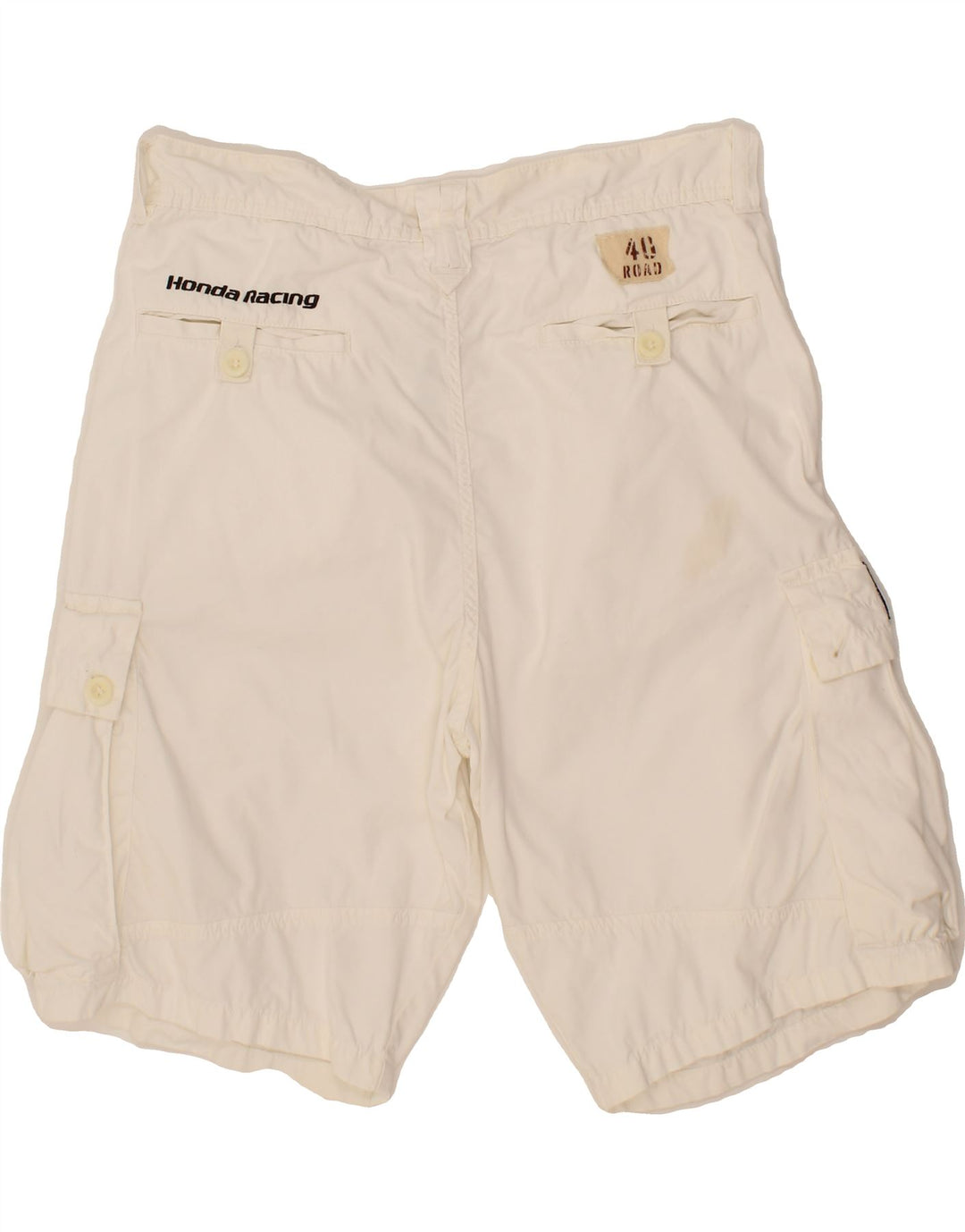 GAS Womens Cargo Shorts XL W36  White Cotton Vintage Gas and Second-Hand Gas from Messina Hembry 